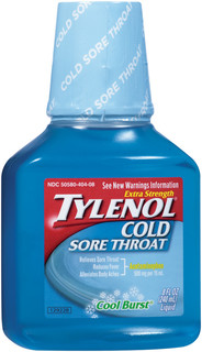 Tylenol® Extra Strength Cold + Sore Throat Cool Burst Cold Multi-Symptom Liquid