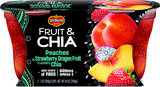 	Del Monte® Fruit & Chia™ Fruit Cup® Snacks - Peaches in Strawberry Dragon Fruit Flavored Chia