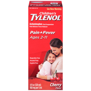 Children's Tylenol® Pain + Fever Ages 2–11 Cherry Flavor