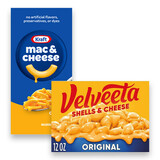 KRAFT® Macaroni and Cheese & VELVEETA® Shells and Cheese
