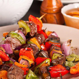 Beef Kabobs with Apricot Glaze