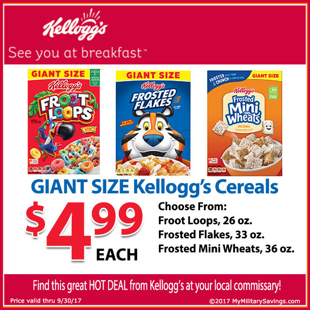 Great Savings on Giant Sized Kellogg_s Cereal_