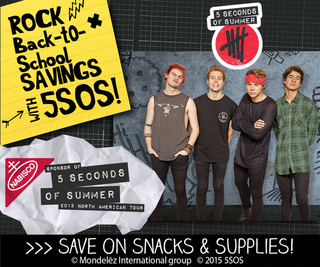 NABISCO + 5SOS = Best Back to School EVER!