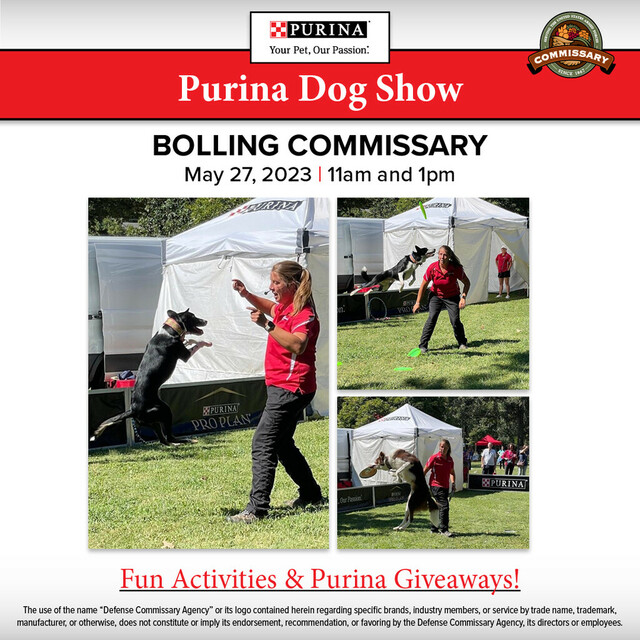 Purina Dog Show Event for Bolling AFB Bases Commissary Exchange
