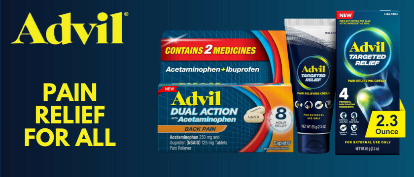 NEW Advil Targeted Relief & Dual Action