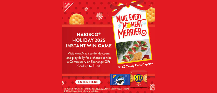 Nabisco Holiday 2025 Instant Win Game!