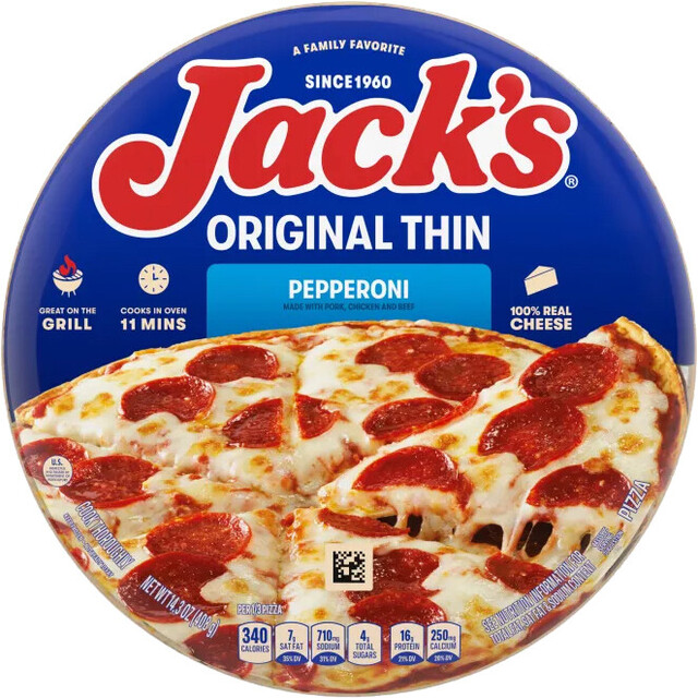 Jack's Original Thin Crust Pepperoni Pizza