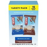CLIF Bar Chocolate Chip and Chocolate Brownie Energy Bar - Variety Pack