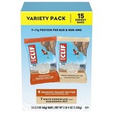 CLIF Bar Crunchy Peanut Butter And White Chocolate Macadamia Nut Energy Bar - Variety Pack