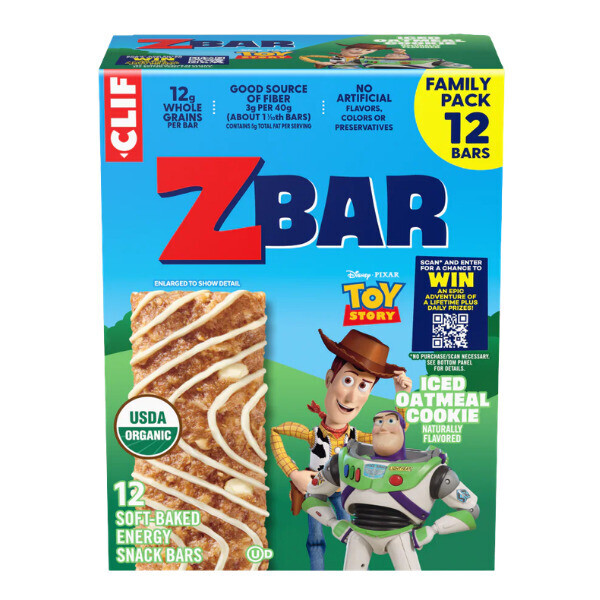 Zbar Iced Oatmeal Cookie Snack Bar - Disney Pixar Toy Story Edition