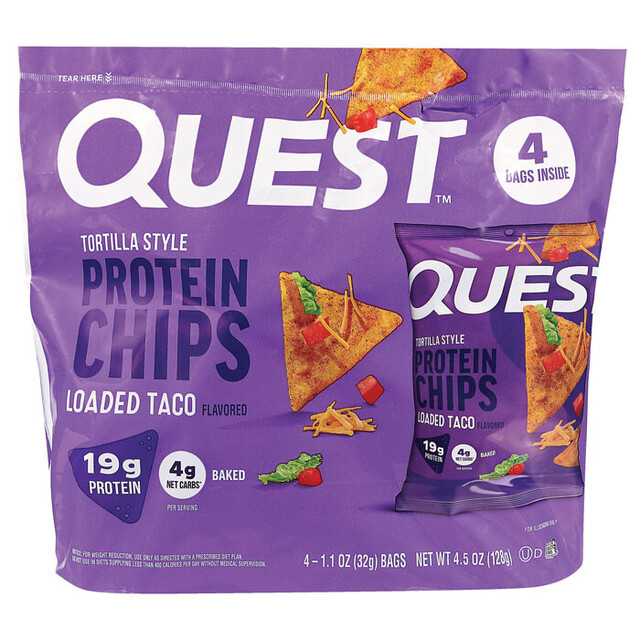 Quest Tortilla Style Loaded Taco Flavored Protein Chips
