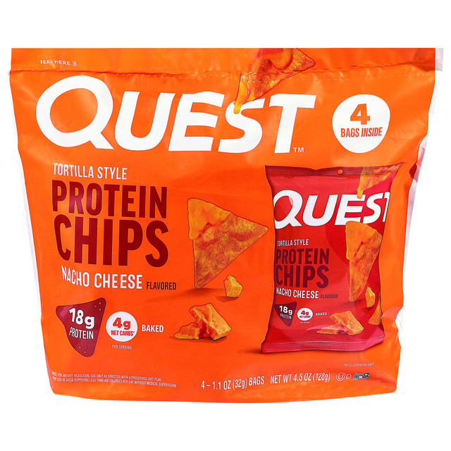 Quest Tortilla Style Nacho Cheese Flavored Protein Chips
