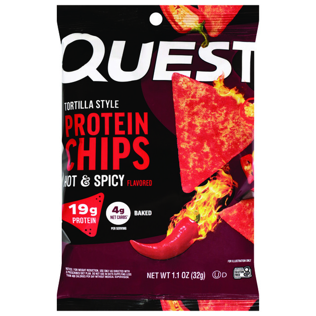 Quest Tortilla Style Hot & Spicy Flavored Protein Chips