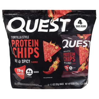 Quest Tortilla Style Hot & Spicy Flavored Protein Chips