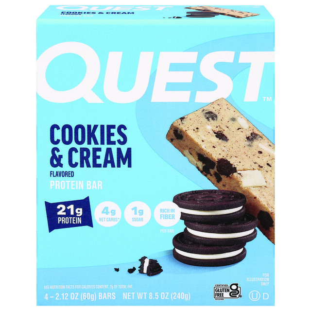 Quest Cookies & Cream Flavored Protein Bar