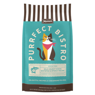 Merrick Purrfect Bistro Grain Free Wild-Caught Ocean Whitefish and Spinach Recipe Dry Cat Food