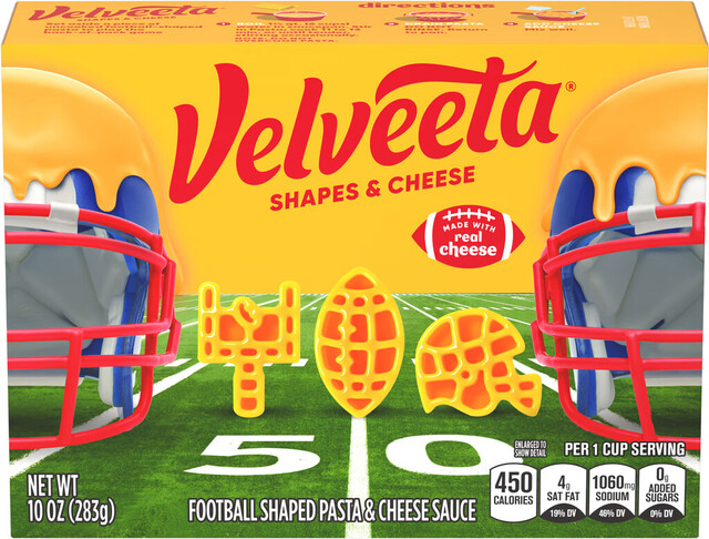 Velveeta Football Shapes & Cheese