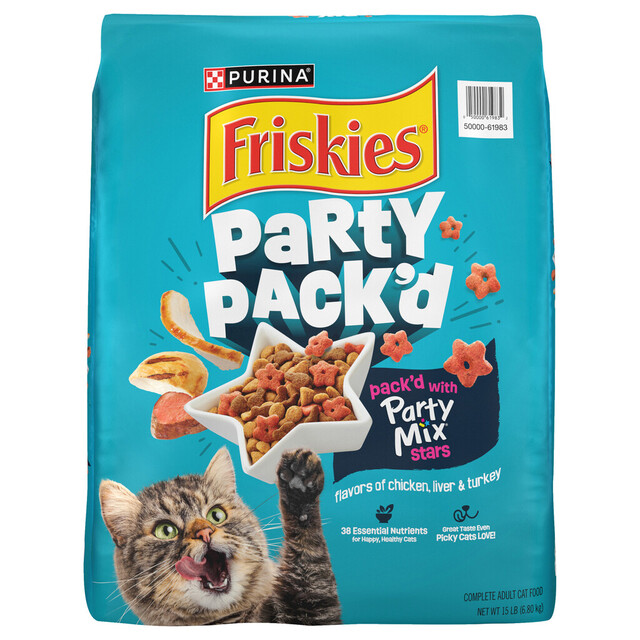 Friskies Party Pack'd Dry Cat Food