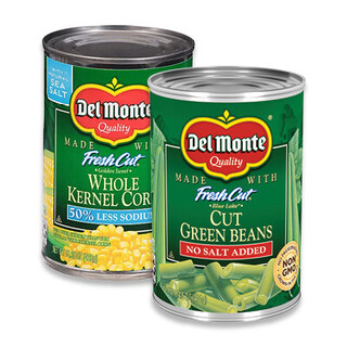 Del Monte Fresh Cut Green Beans & Whole Kernel Corn