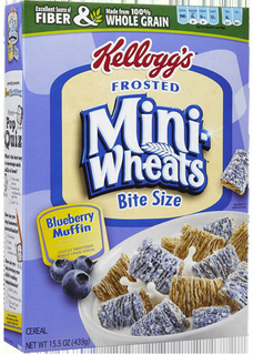 Frosted Mini Wheats Cereal - Bite Sized Blueberry Muffin