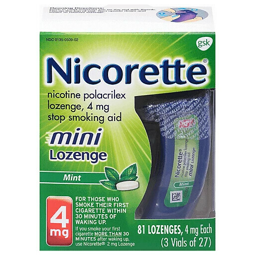 Nicorette Mini Mint Lozenges