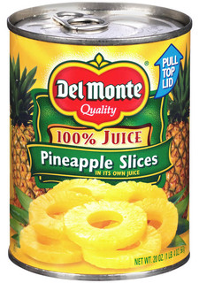 Del Monte® Pineapple Slices in 100% Juice