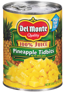 Del Monte® Pineapple Tidbits in 100% Juice