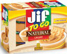 Jif® To Go™ Natural Creamy Peanut Butter Spread