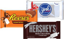 HERSHEY’S® Milk Chocolate, REESE’S® Peanut Butter Cups and YORK® Peppermint Patties
