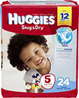 Huggies Snug N' Dry Sure Fit Diapers - Size 5