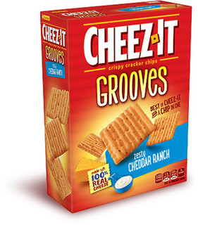 Cheez-It GROOVES  Crackers Zesty Cheddar Ranch