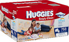 Huggies Simply Clean Baby Wipes Combo Pack Tub and Refills
