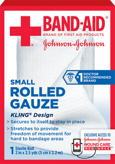 Band-Aid® Small Rolled Gauze