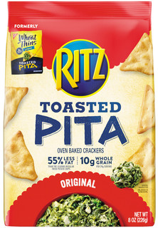 RITZ Toasted Pita Original Oven Baked Crackers