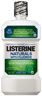 Listerine Naturals w/Fluoride Herbal Mint Mouthwash
