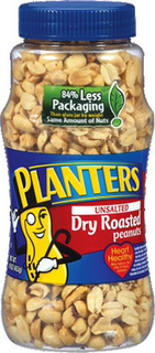PLANTERS Unsalted Dry Roasted Peanuts