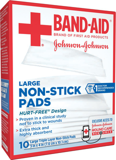 Band-Aid® First Aid® Large Non-Stick Pads