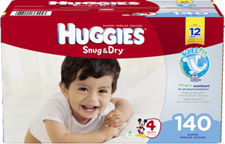 Huggies Snug N' Dry Sure Fit Diapers Giant Pack