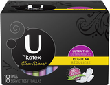 U By Kotex Ultrathin Pads with Wings