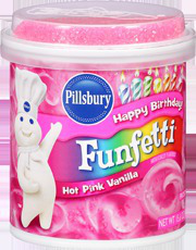 Pillsbury® Hot Pink Vanilla Funfetti Frosting