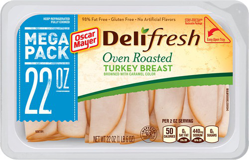 OSCAR MAYER Deli Fresh Oven Roasted Turkey Breast Cold Cuts
