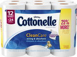 Cottonelle Clean Care, Ultra Care or Gentle Care Bath Tissue
