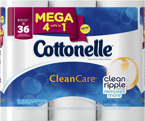 Cottonelle Clean Care or Ultra Care Mega Roll Bath Tissue