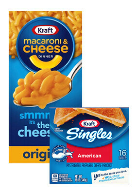Kraft Singles & Macaroni & Cheese