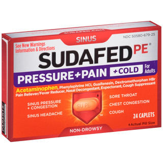 Sudafed PE® Pressure+Pain+Cold
