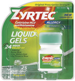 Zyrtec® Allergy 24 Hour 10mg Liquid Gels