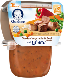 Gerber® 3rd Foods® Garden Vegetable & Beef Dinner with Lil' Bits™
