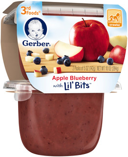 Gerber® 3rd Foods® Apple Blueberry with Lil' Bits™ 