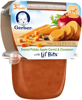 Gerber® 3rd Foods® Sweet Potato Apple Carrot & Cinnamon with Lil' Bits™ 