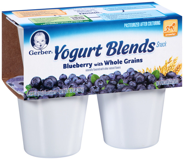 Gerber® Blueberry with Whole Grains Yogurt Blends Snack